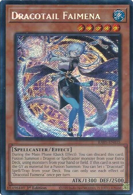 Dracotail Faimena (Secret Rare) [RA05-EN035] Secret Rare | Shuffle n Cut Hobbies & Games