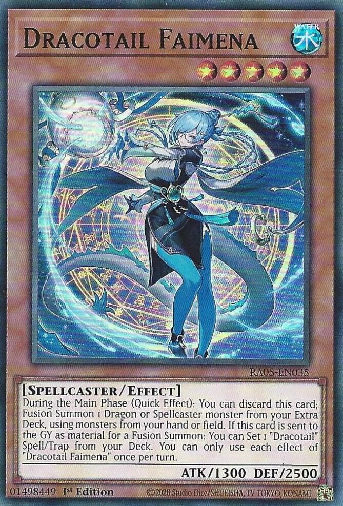 Dracotail Faimena [RA05-EN035] Super Rare | Shuffle n Cut Hobbies & Games