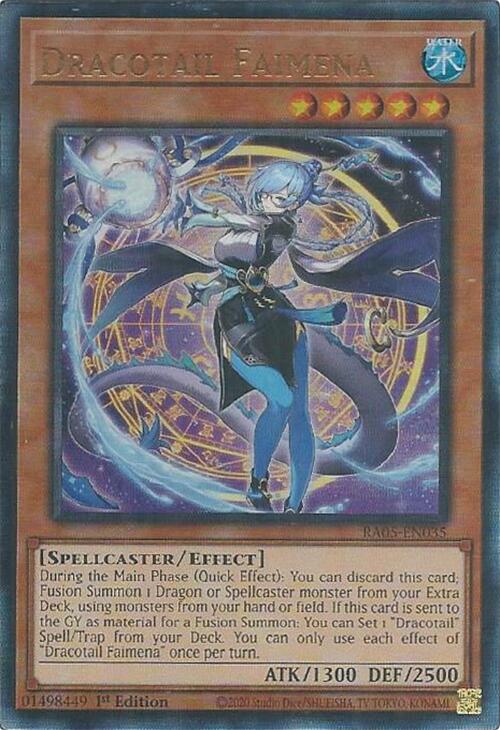 Dracotail Faimena (Ultimate Rare) [RA05-EN035] Ultimate Rare | Shuffle n Cut Hobbies & Games