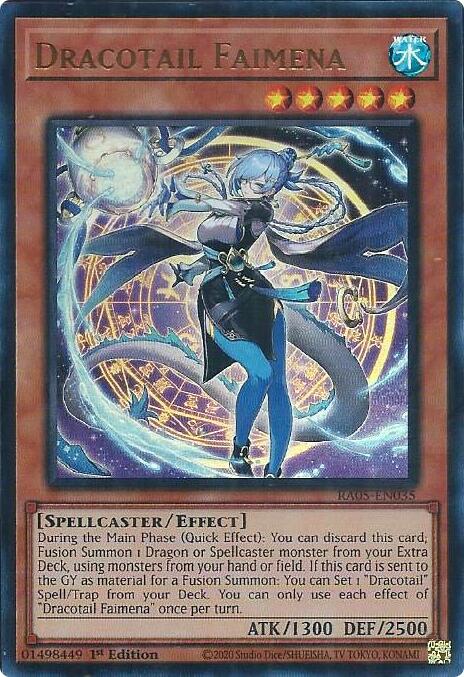 Dracotail Faimena (Ultra Rare) [RA05-EN035] Ultra Rare | Shuffle n Cut Hobbies & Games