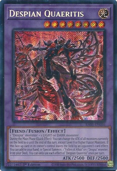 Despian Quaeritis (Secret Rare) [RA05-EN036] Secret Rare | Shuffle n Cut Hobbies & Games