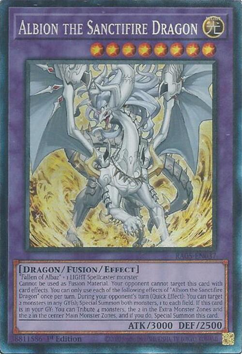 Albion the Sanctifire Dragon (Collector's Rare) [RA05-EN037] Collector's Rare | Shuffle n Cut Hobbies & Games
