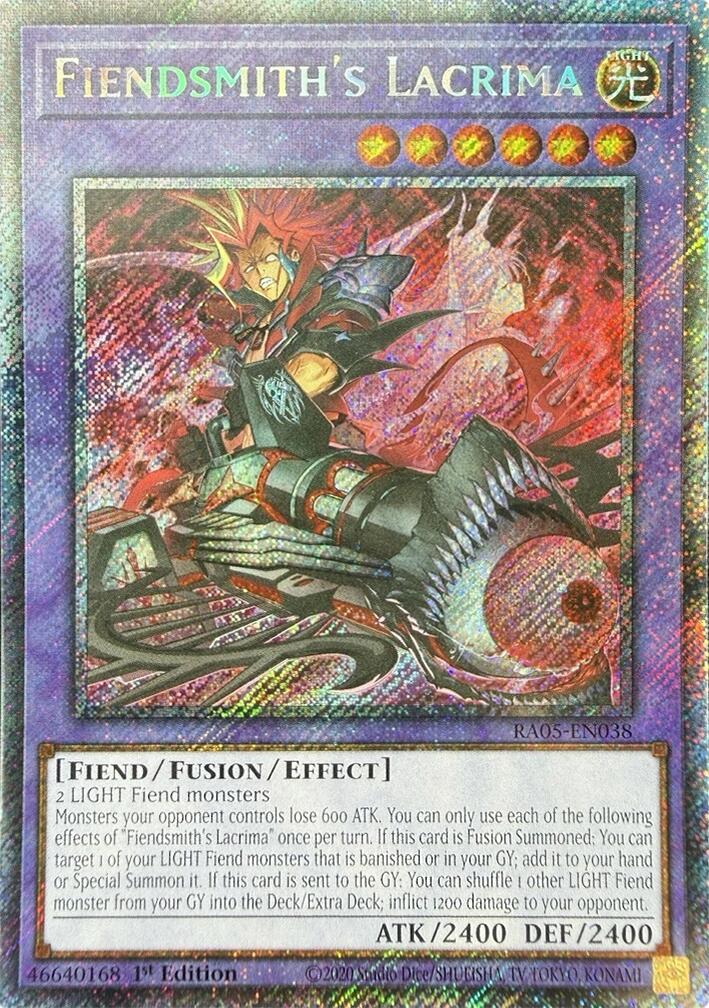 Fiendsmith's Lacrima (Platinum Secret Rare) [RA05-EN038] Platinum Secret Rare | Shuffle n Cut Hobbies & Games