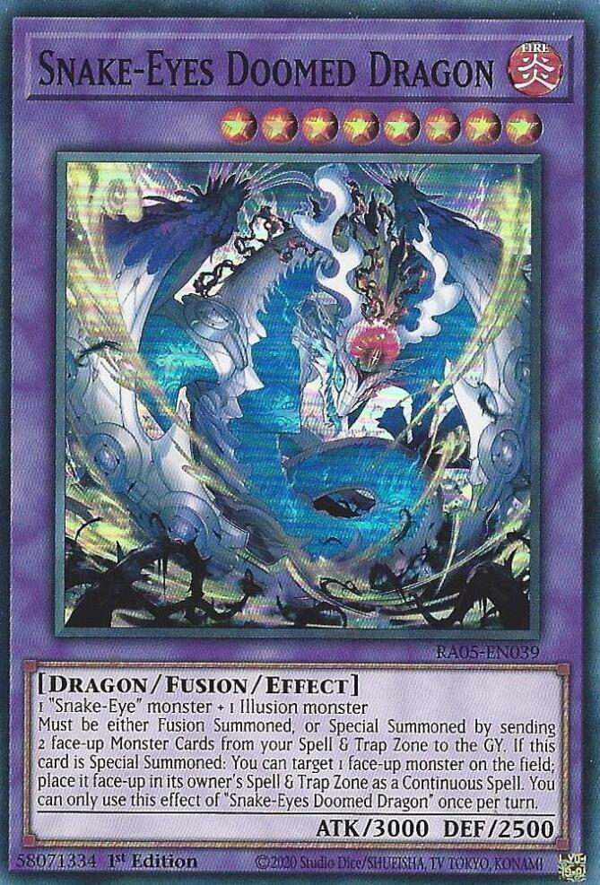 Snake-Eyes Doomed Dragon [RA05-EN039] Super Rare | Shuffle n Cut Hobbies & Games