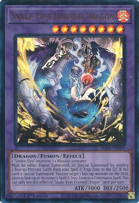 Snake-Eyes Doomed Dragon (Ultra Rare) [RA05-EN039] Ultra Rare | Shuffle n Cut Hobbies & Games