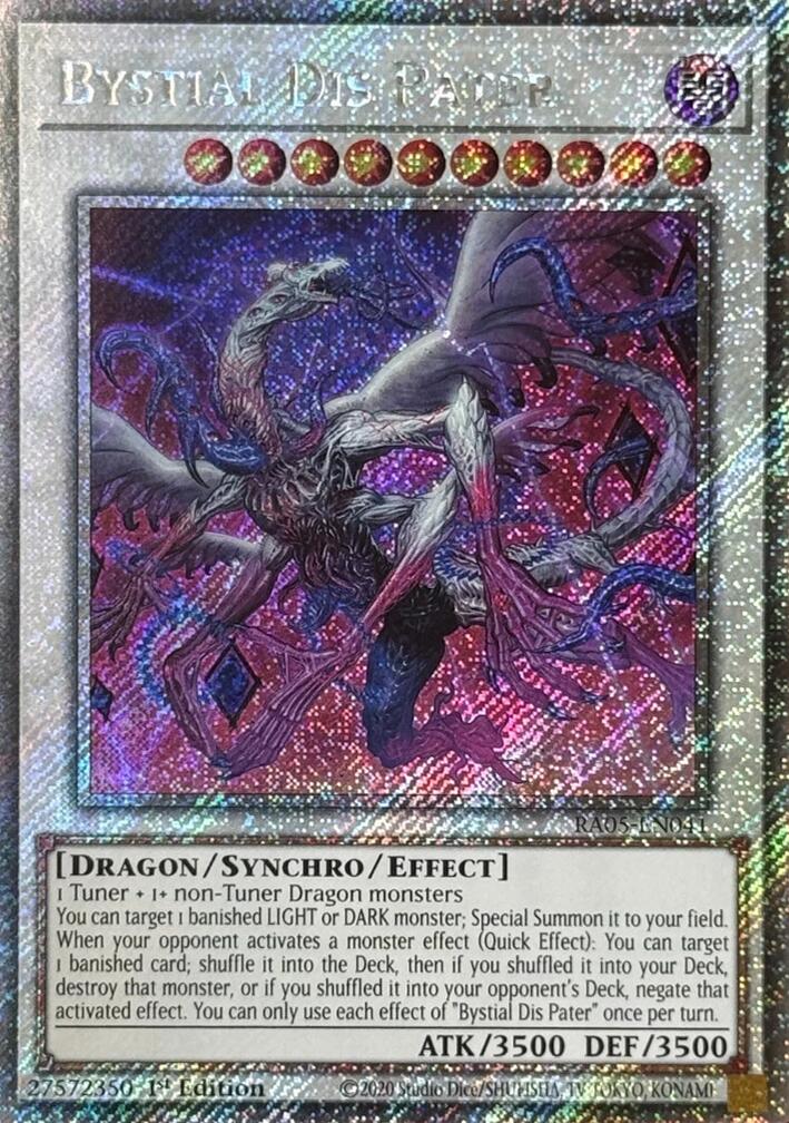 Bystial Dis Pater (Platinum Secret Rare) [RA05-EN041] Platinum Secret Rare | Shuffle n Cut Hobbies & Games