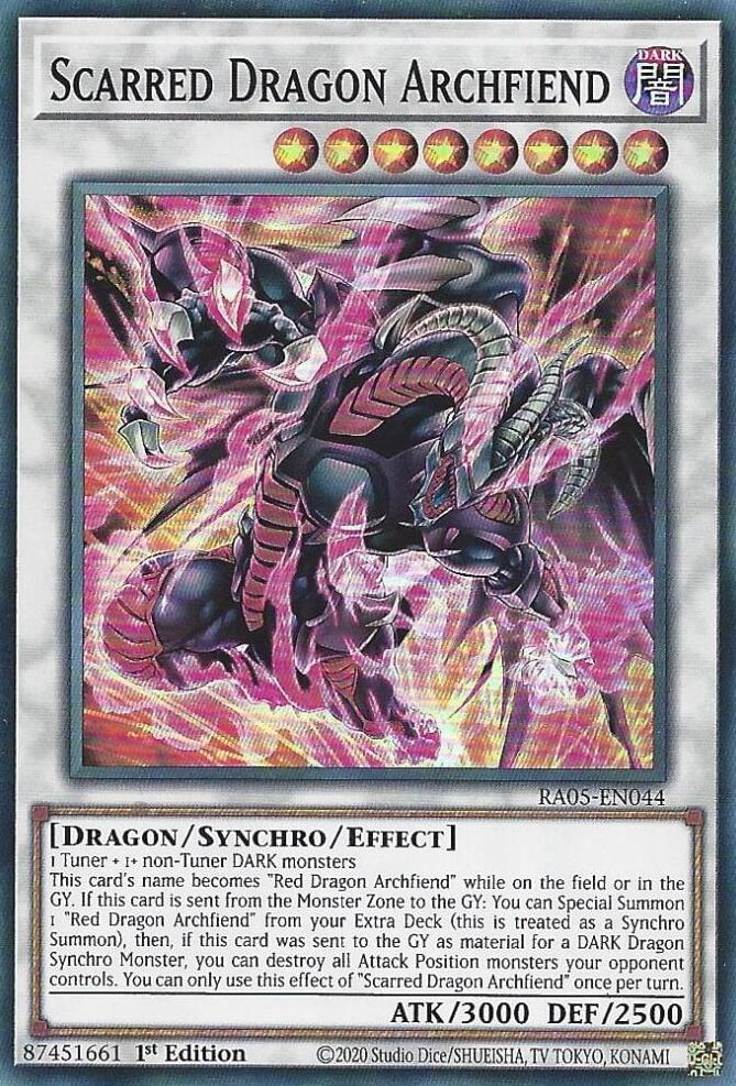 Scarred Dragon Archfiend [RA05-EN044] Super Rare | Shuffle n Cut Hobbies & Games