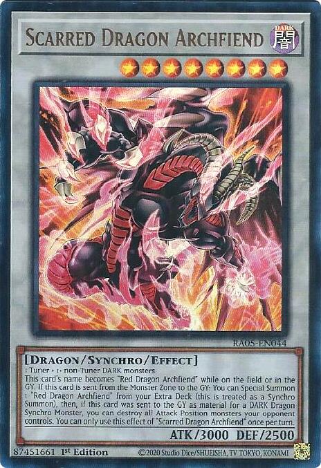 Scarred Dragon Archfiend (Ultra Rare) [RA05-EN044] Ultra Rare | Shuffle n Cut Hobbies & Games