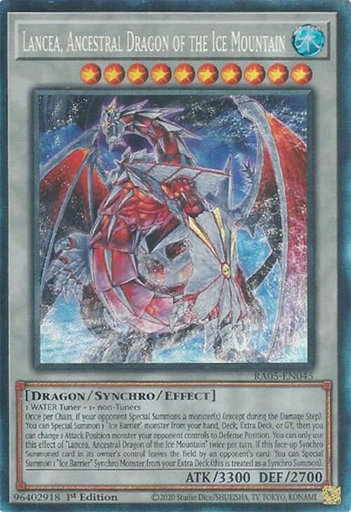 Lancea, Ancestral Dragon of the Ice Mountain (Collector's Rare) [RA05-EN045] Collector's Rare | Shuffle n Cut Hobbies & Games