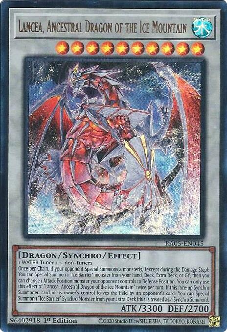 Lancea, Ancestral Dragon of the Ice Mountain (Ultra Rare) [RA05-EN045] Ultra Rare | Shuffle n Cut Hobbies & Games