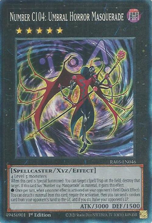 Number C104: Umbral Horror Masquerade (Collector's Rare) [RA05-EN046] Collector's Rare | Shuffle n Cut Hobbies & Games