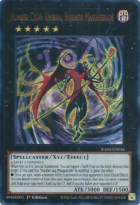 Number C104: Umbral Horror Masquerade (Ultra Rare) [RA05-EN046] Ultra Rare | Shuffle n Cut Hobbies & Games