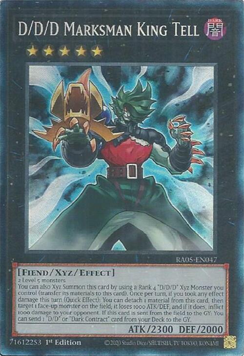 D/D/D Marksman King Tell (Collector's Rare) [RA05-EN047] Collector's Rare | Shuffle n Cut Hobbies & Games