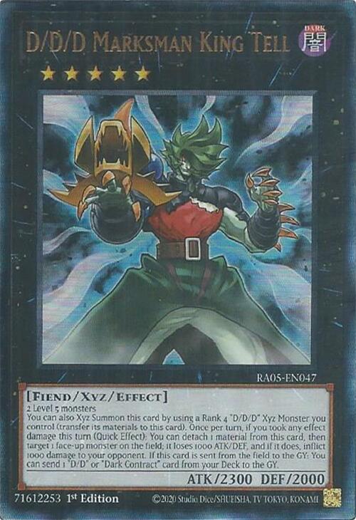 D/D/D Marksman King Tell (Ultimate Rare) [RA05-EN047] Ultimate Rare | Shuffle n Cut Hobbies & Games