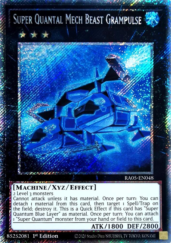 Super Quantal Mech Beast Grampulse (Platinum Secret Rare) [RA05-EN048] Platinum Secret Rare | Shuffle n Cut Hobbies & Games