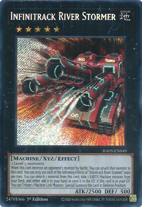 Infinitrack River Stormer (Secret Rare) [RA05-EN049] Secret Rare | Shuffle n Cut Hobbies & Games