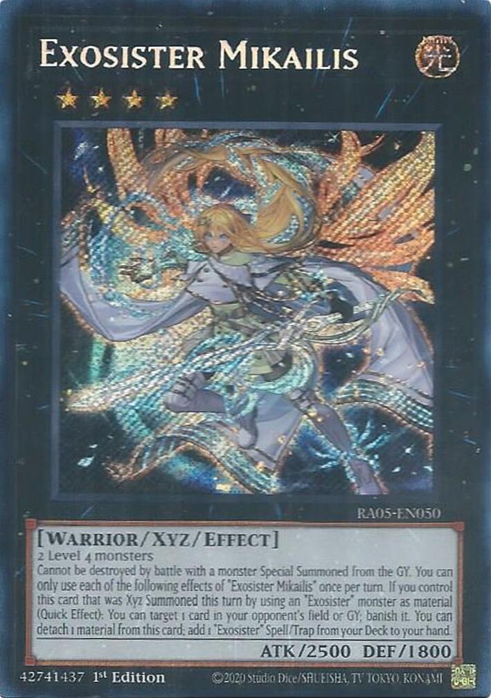 Exosister Mikailis (Secret Rare) [RA05-EN050] Secret Rare | Shuffle n Cut Hobbies & Games