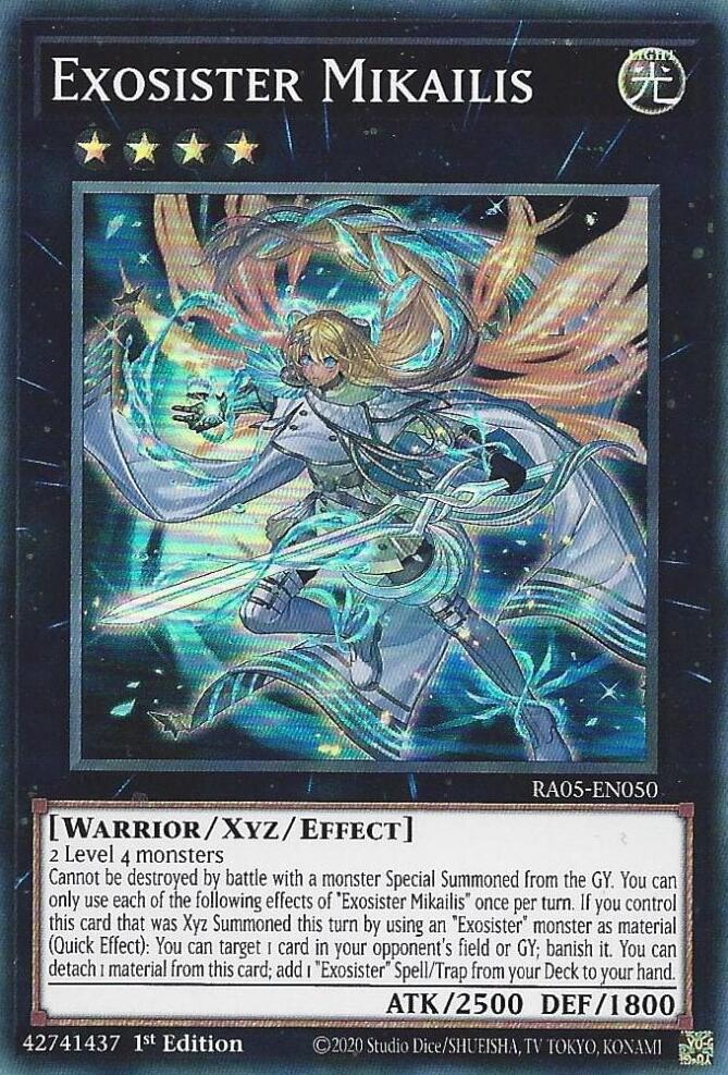 Exosister Mikailis [RA05-EN050] Super Rare | Shuffle n Cut Hobbies & Games
