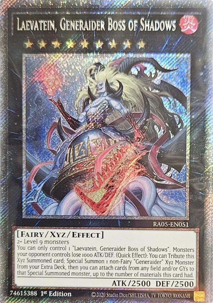 Laevatein, Generaider Boss of Shadows (Platinum Secret Rare) [RA05-EN051] Platinum Secret Rare | Shuffle n Cut Hobbies & Games