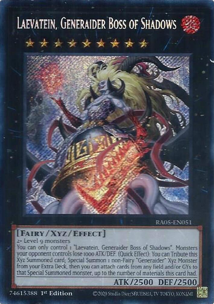 Laevatein, Generaider Boss of Shadows (Secret Rare) [RA05-EN051] Secret Rare | Shuffle n Cut Hobbies & Games