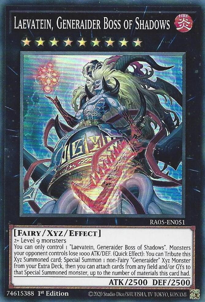 Laevatein, Generaider Boss of Shadows [RA05-EN051] Super Rare | Shuffle n Cut Hobbies & Games
