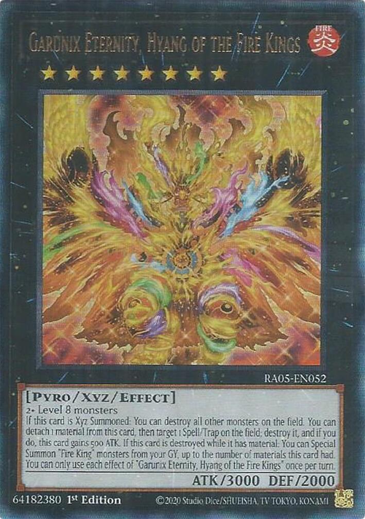 Garunix Eternity, Hyang of the Fire Kings (Ultimate Rare) [RA05-EN052] Ultimate Rare | Shuffle n Cut Hobbies & Games