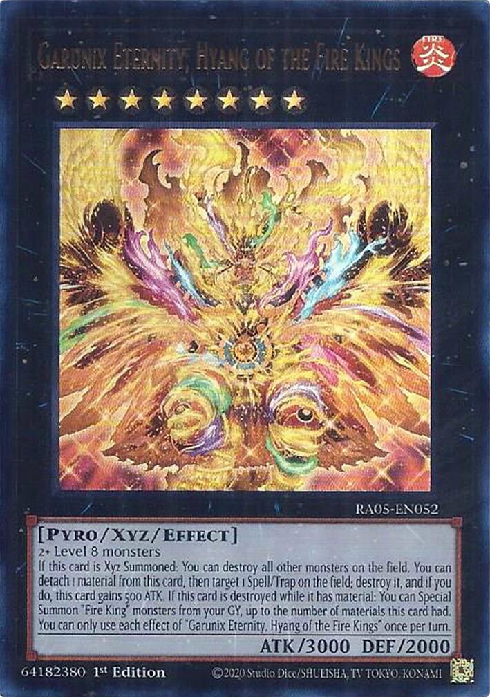 Garunix Eternity, Hyang of the Fire Kings (Ultra Rare) [RA05-EN052] Ultra Rare | Shuffle n Cut Hobbies & Games