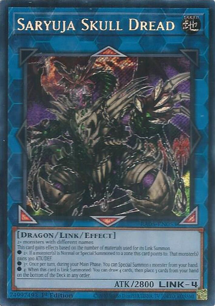 Saryuja Skull Dread (Secret Rare) [RA05-EN053] Secret Rare | Shuffle n Cut Hobbies & Games