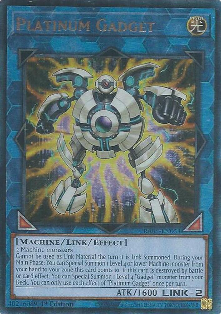 Platinum Gadget (Ultimate Rare) [RA05-EN054] Ultimate Rare | Shuffle n Cut Hobbies & Games
