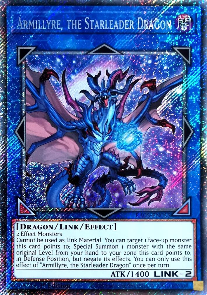 Armillyre, the Starleader Dragon (Platinum Secret Rare) [RA05-EN055] Platinum Secret Rare | Shuffle n Cut Hobbies & Games