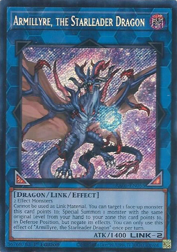 Armillyre, the Starleader Dragon (Secret Rare) [RA05-EN055] Secret Rare | Shuffle n Cut Hobbies & Games
