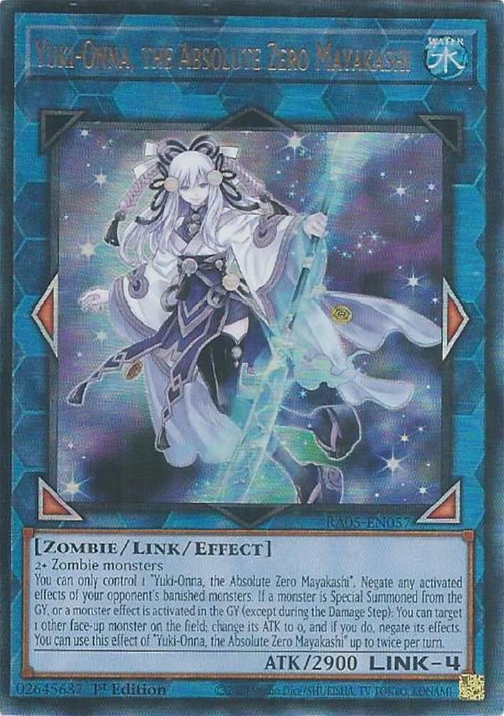 Yuki-Onna, the Absolute Zero Mayakashi (Ultimate Rare) [RA05-EN057] Ultimate Rare | Shuffle n Cut Hobbies & Games