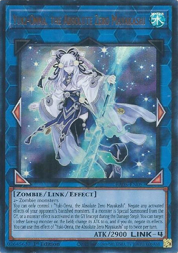 Yuki-Onna, the Absolute Zero Mayakashi (Ultra Rare) [RA05-EN057] Ultra Rare | Shuffle n Cut Hobbies & Games