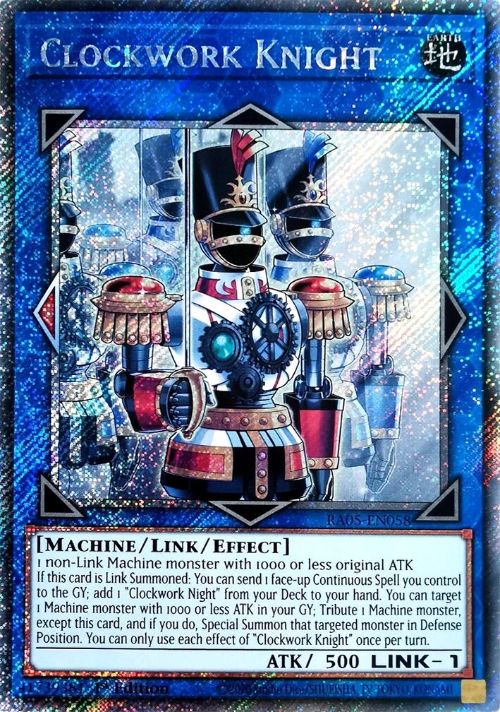 Clockwork Knight (Platinum Secret Rare) [RA05-EN058] Platinum Secret Rare | Shuffle n Cut Hobbies & Games