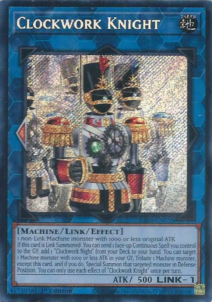 Clockwork Knight (Secret Rare) [RA05-EN058] Secret Rare | Shuffle n Cut Hobbies & Games