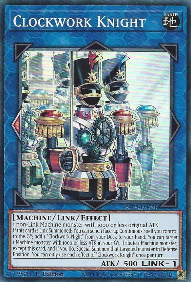 Clockwork Knight [RA05-EN058] Super Rare | Shuffle n Cut Hobbies & Games
