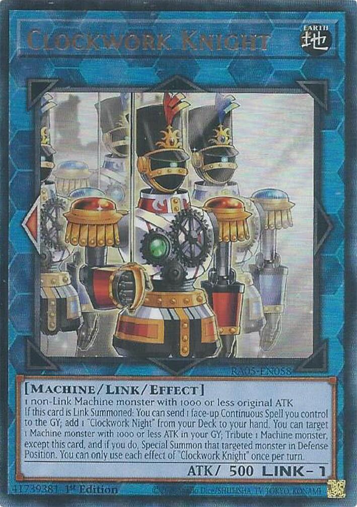 Clockwork Knight (Ultimate Rare) [RA05-EN058] Ultimate Rare | Shuffle n Cut Hobbies & Games