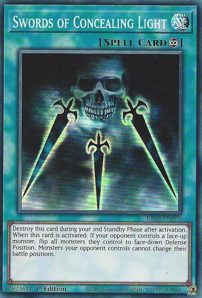 Swords of Concealing Light [RA05-EN059] Super Rare | Shuffle n Cut Hobbies & Games