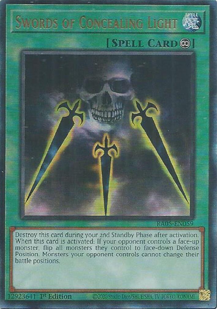 Swords of Concealing Light (Ultimate Rare) [RA05-EN059] Ultimate Rare | Shuffle n Cut Hobbies & Games