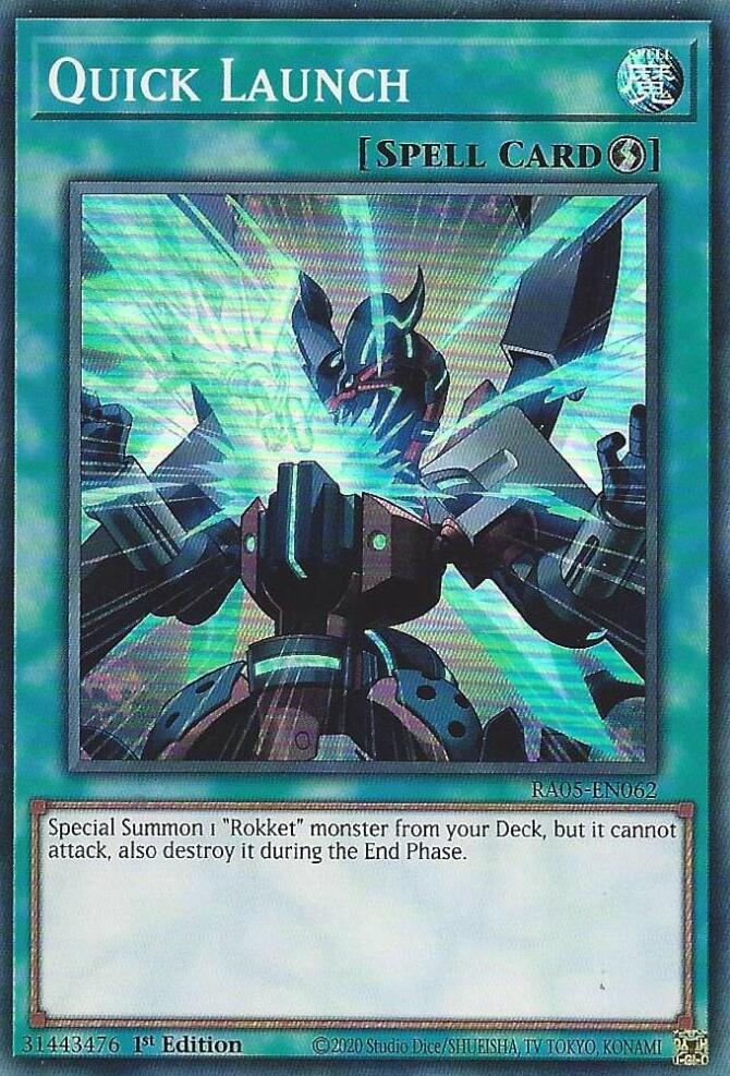 Quick Launch [RA05-EN062] Super Rare | Shuffle n Cut Hobbies & Games