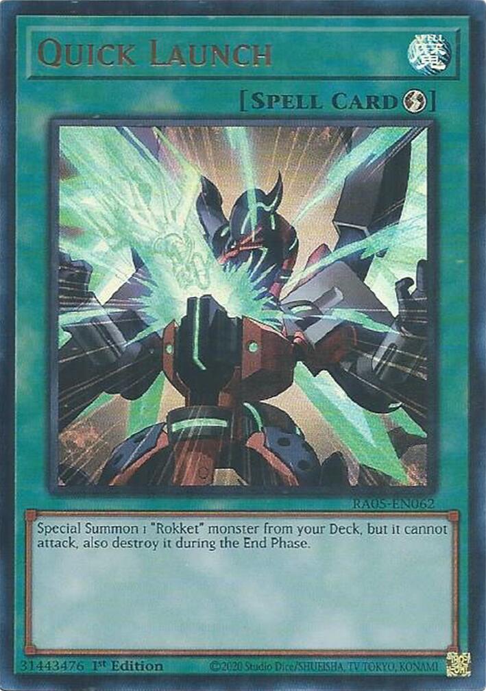Quick Launch (Ultra Rare) [RA05-EN062] Ultra Rare | Shuffle n Cut Hobbies & Games
