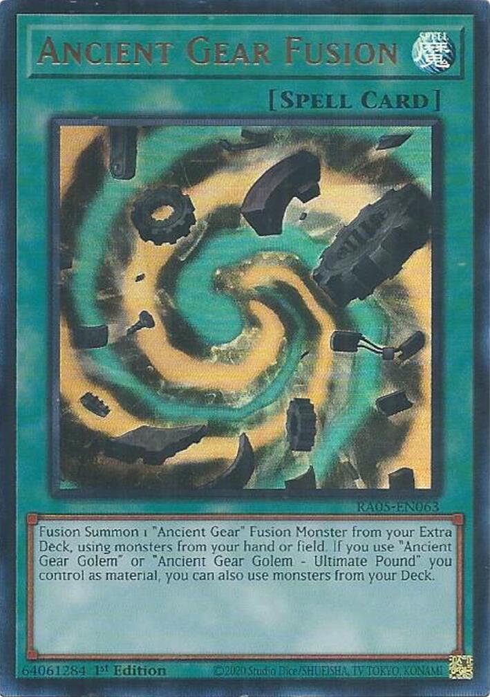 Ancient Gear Fusion (Ultra Rare) [RA05-EN063] Ultra Rare | Shuffle n Cut Hobbies & Games