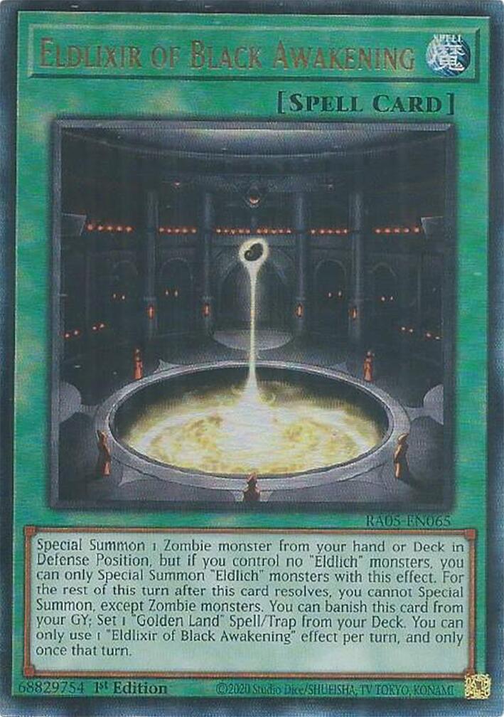 Eldlixir of Black Awakening (Ultimate Rare) [RA05-EN065] Ultimate Rare | Shuffle n Cut Hobbies & Games