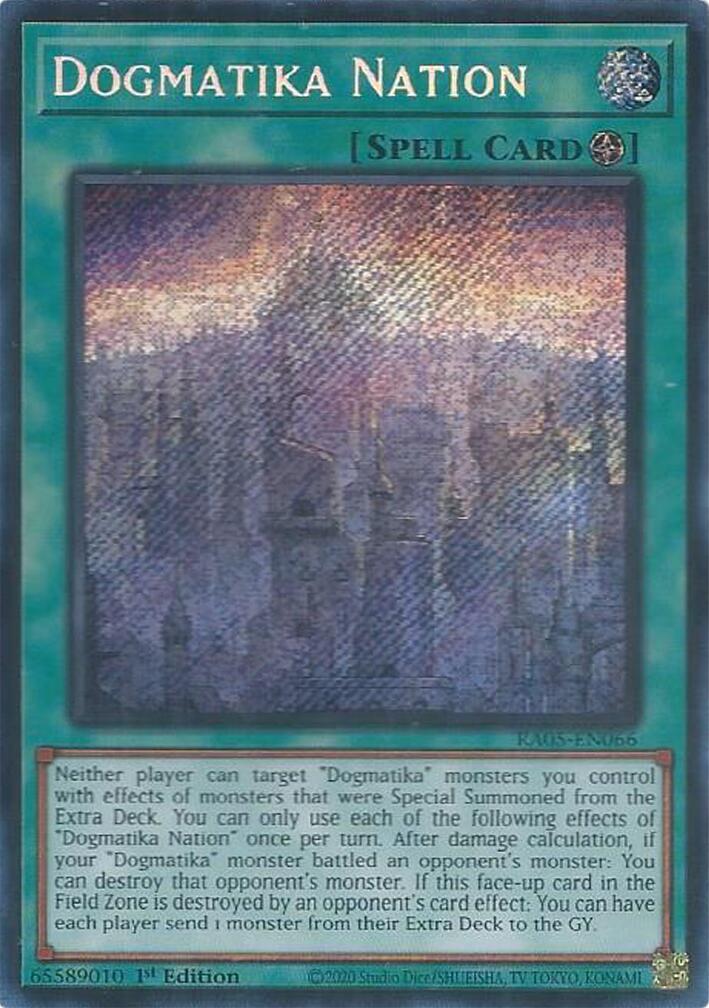 Dogmatika Nation (Secret Rare) [RA05-EN066] Secret Rare | Shuffle n Cut Hobbies & Games