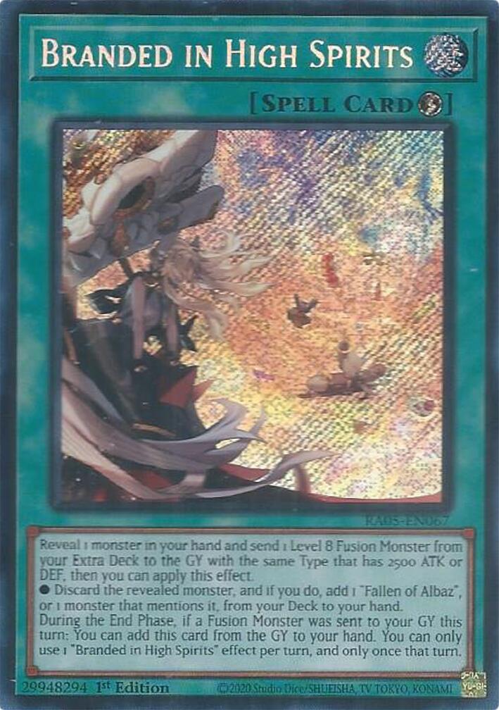 Branded in High Spirits (Secret Rare) [RA05-EN067] Secret Rare | Shuffle n Cut Hobbies & Games
