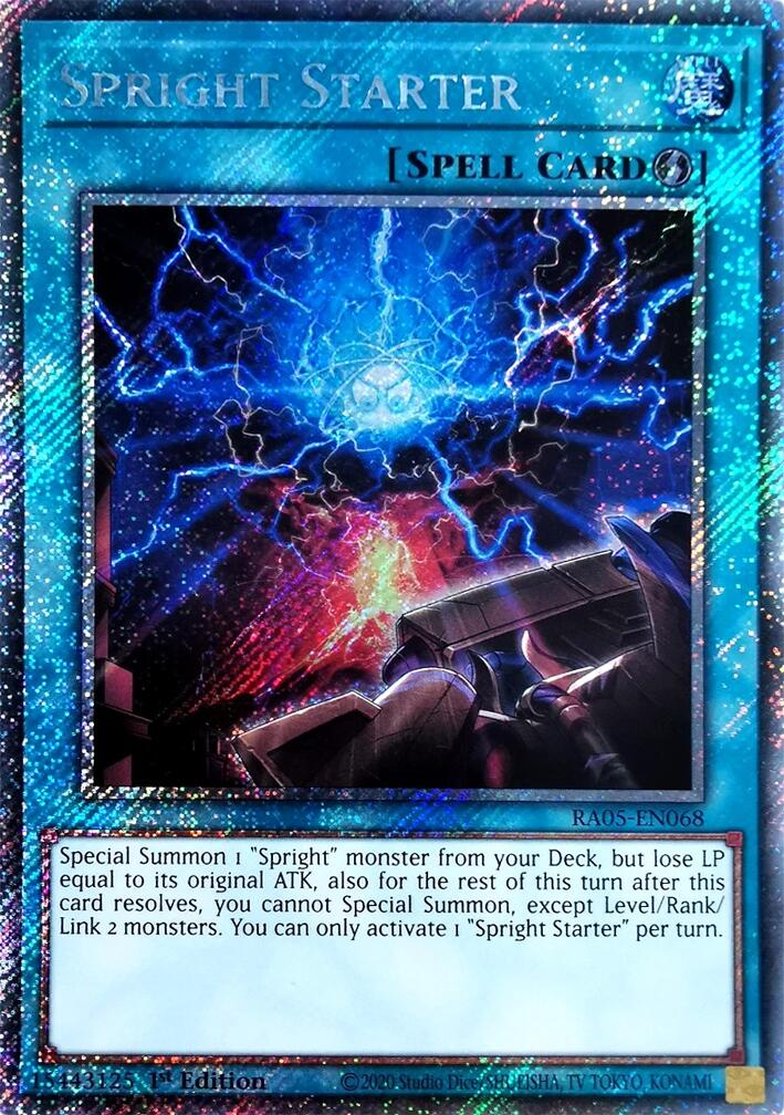 Spright Starter (Platinum Secret Rare) [RA05-EN068] Platinum Secret Rare | Shuffle n Cut Hobbies & Games