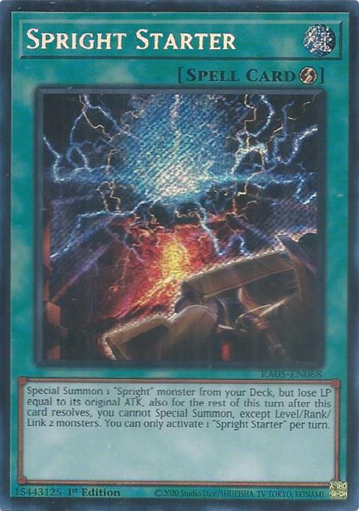 Spright Starter (Secret Rare) [RA05-EN068] Secret Rare | Shuffle n Cut Hobbies & Games