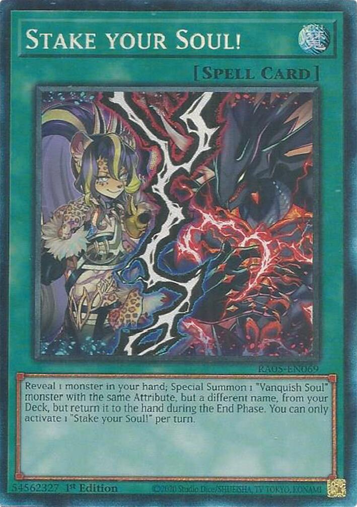Stake your Soul! (Collector's Rare) [RA05-EN069] Collector's Rare | Shuffle n Cut Hobbies & Games
