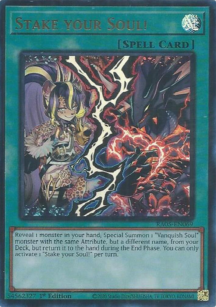 Stake your Soul! (Ultra Rare) [RA05-EN069] Ultra Rare | Shuffle n Cut Hobbies & Games
