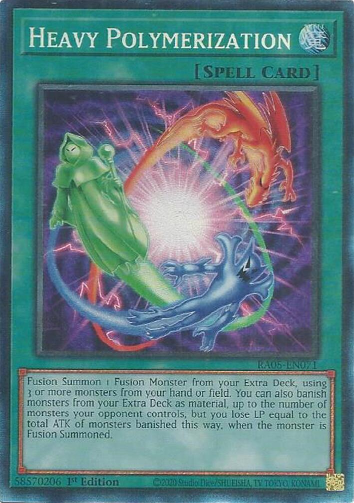 Heavy Polymerization (Collector's Rare) [RA05-EN071] Collector's Rare | Shuffle n Cut Hobbies & Games